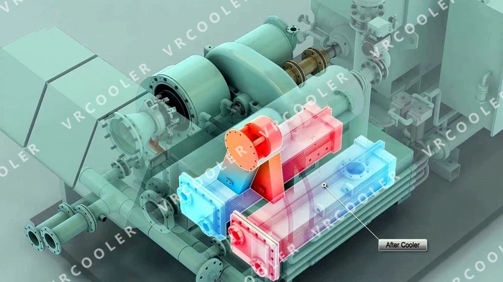 Oil Cooler SRE-3 for Air Compressor SeAH CORUS 250H4 Oil Cooler SRE-3 for Air Compressor SeAH CORUS 250H4