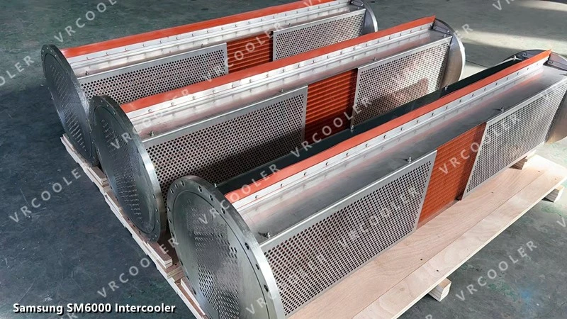 Samsung Compressor Intercoolers Copper Fins With Stainless Steel Tube Sheets Samsung Compressor Intercoolers Copper Fins With Stainless Steel Tube Sheets